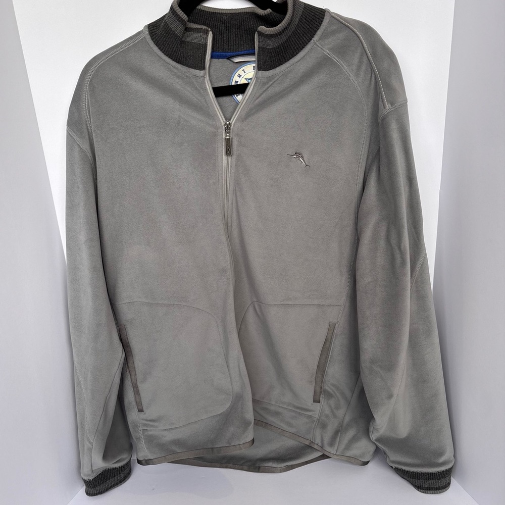 Tommy Bahama ‘Island Software’ Full‑Zip Windbreaker Jacket Men’s L Poly/Spandex
